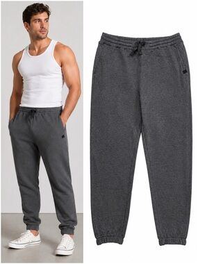 Lunya Men’s Restore Double Faced Gray Jogger Sweatpants Large NEW Luxury Soft
